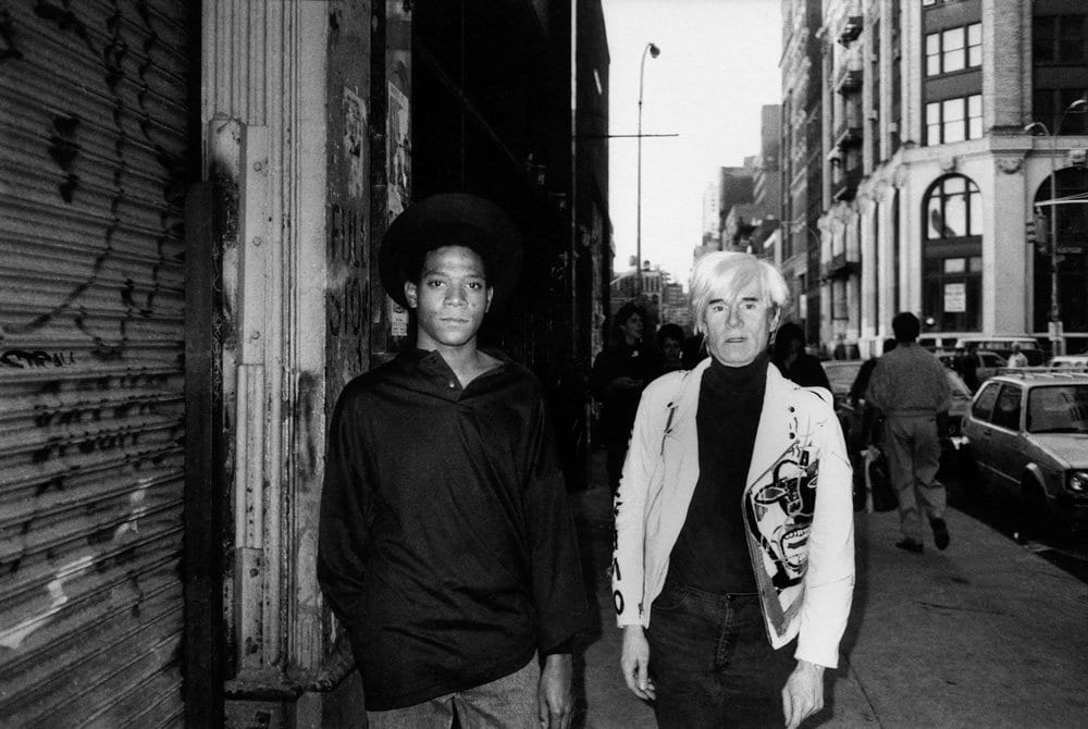 Basquiat + Warhol door Ricky Powell